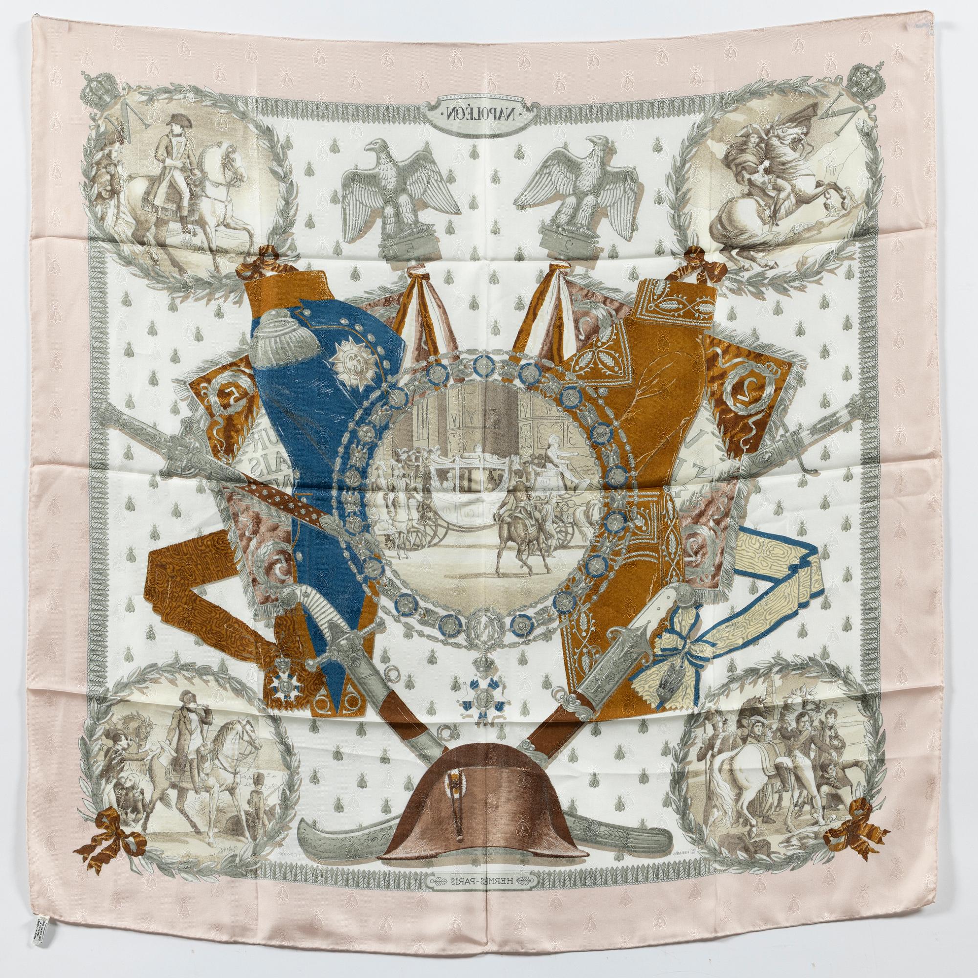 Hermès, scarf, "Napoléon".