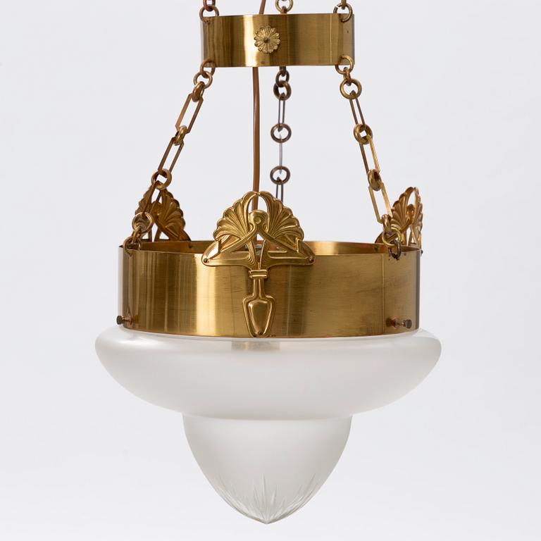 Ceiling lamp, Art Nouveau, early 20th century.