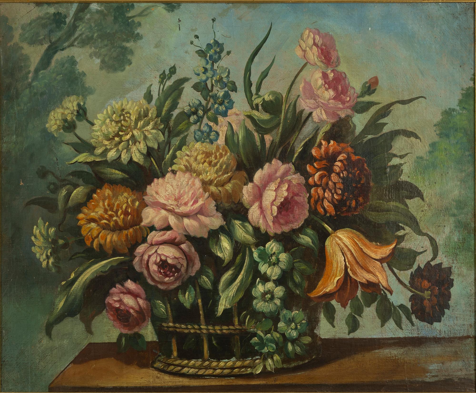 Unknown artist, 20th century, Flower still life.