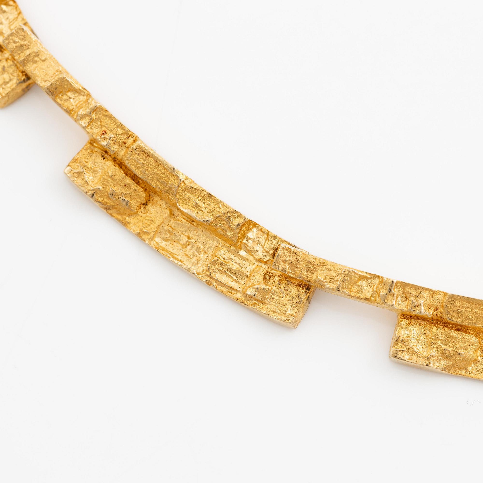 Björn Weckström, collier "Tundra", 18K guld, Finland. För Lapponia.