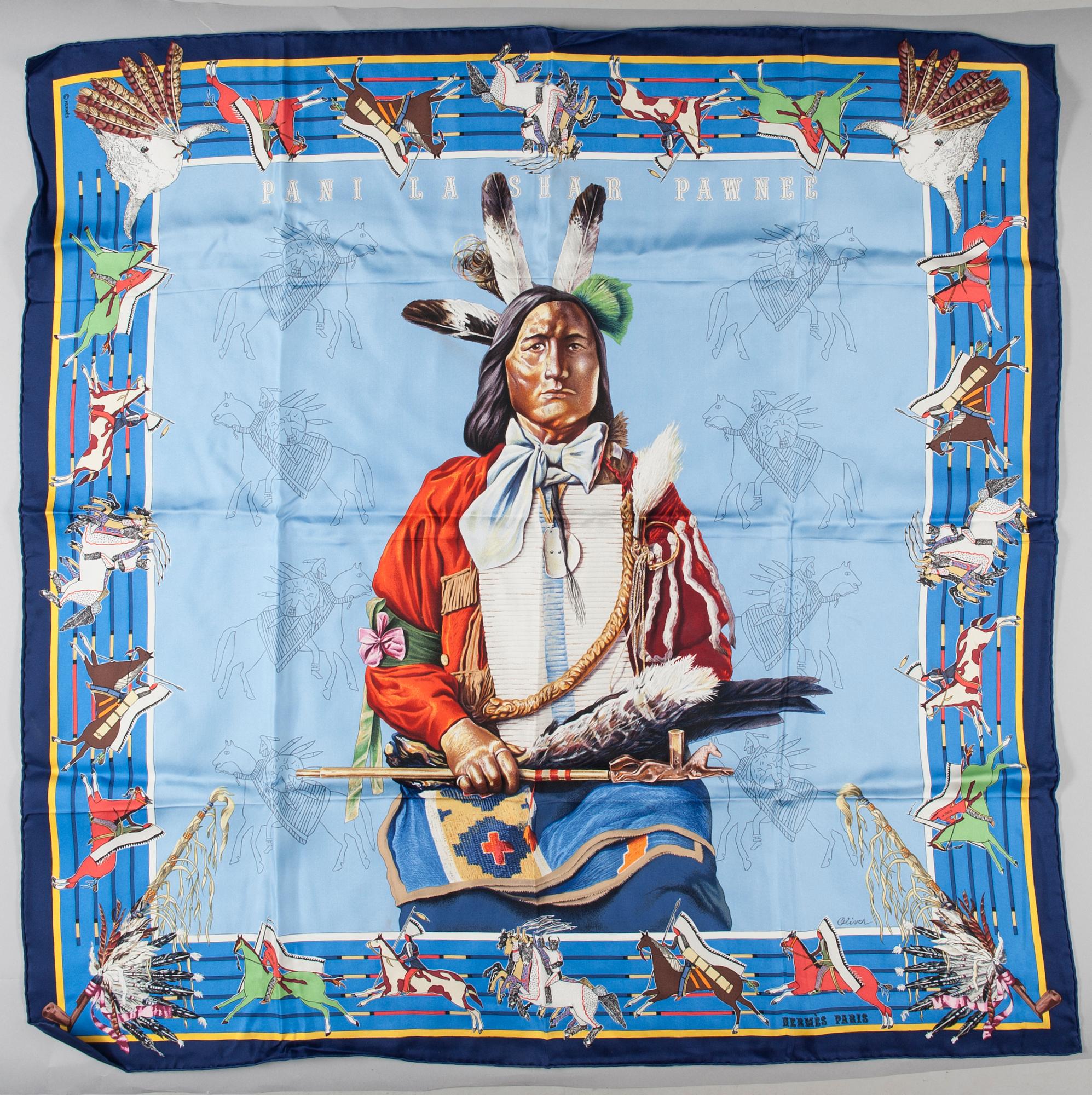 SCARF, "Pani la Shar Pawnee", Hermès.