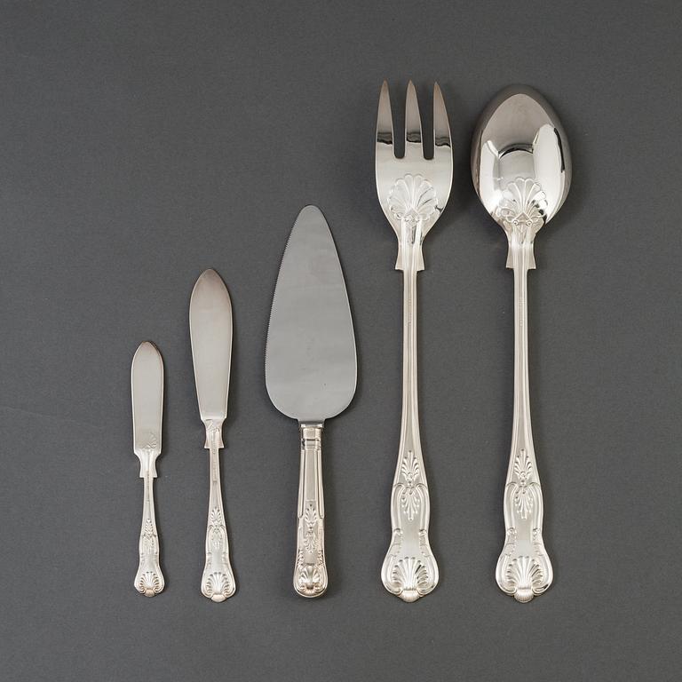 BESTICKSERVIS, 90 delar, nysilver, "Fransk Lilja", Sheffield, England.