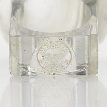 Siv Lagerström, three acrylic rings, 1970s.