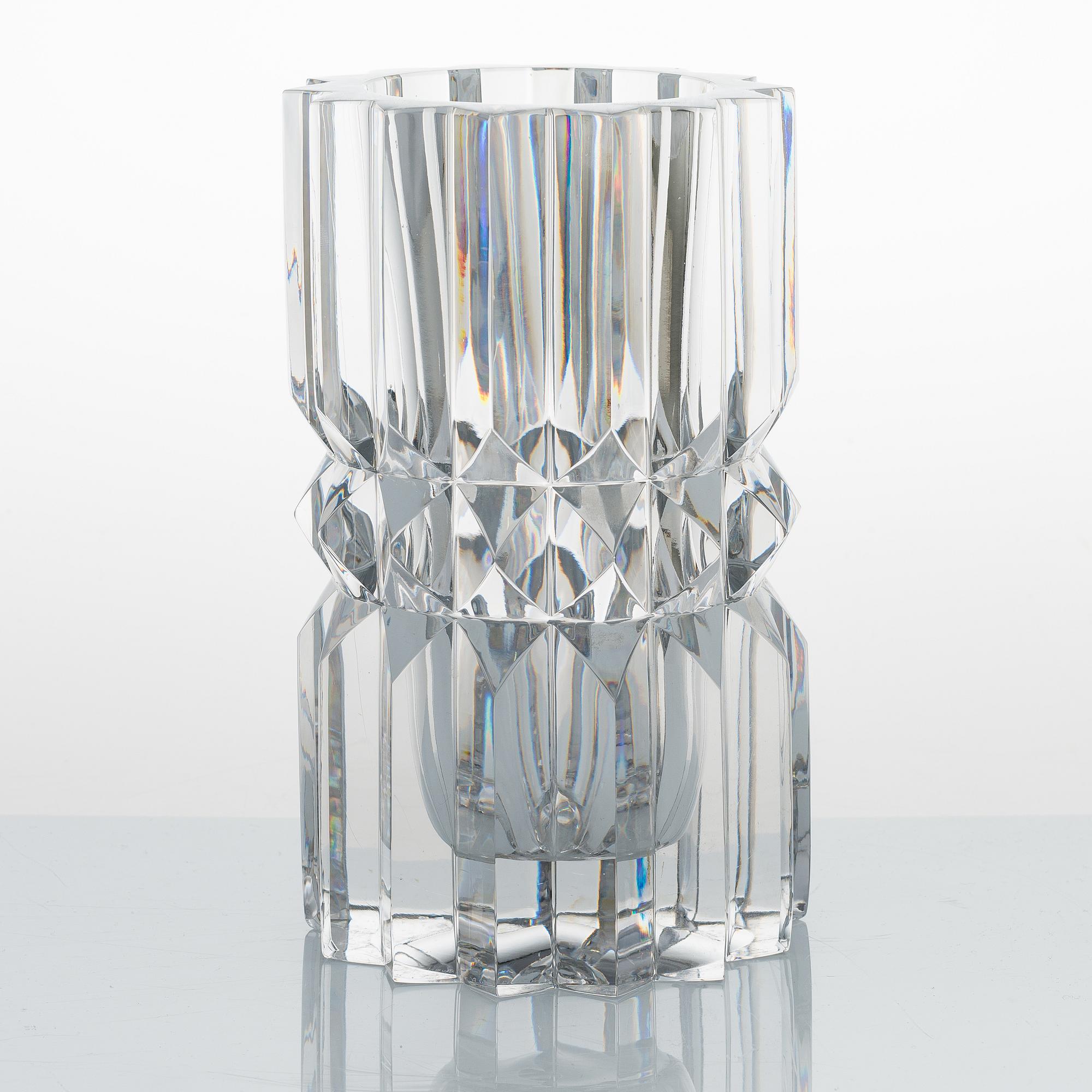 Nanny Still, a 'Jewellery' (Sapphire) vase signed Nanny Still Riihimäen Lasi O.Y.