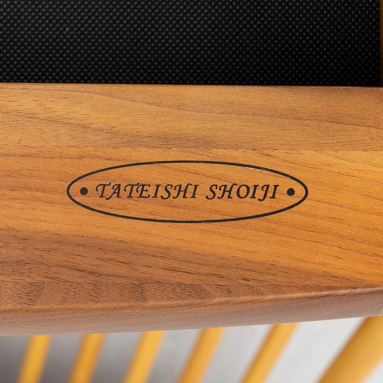 Tateishi Shoiji, armchair, footstool and stool, 21st century.