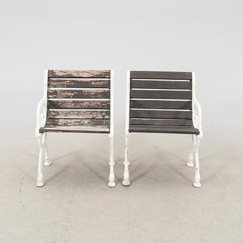 Trädgårdsmöbel 3 dlr Byarums bruk, 1900-talets andra hälft.