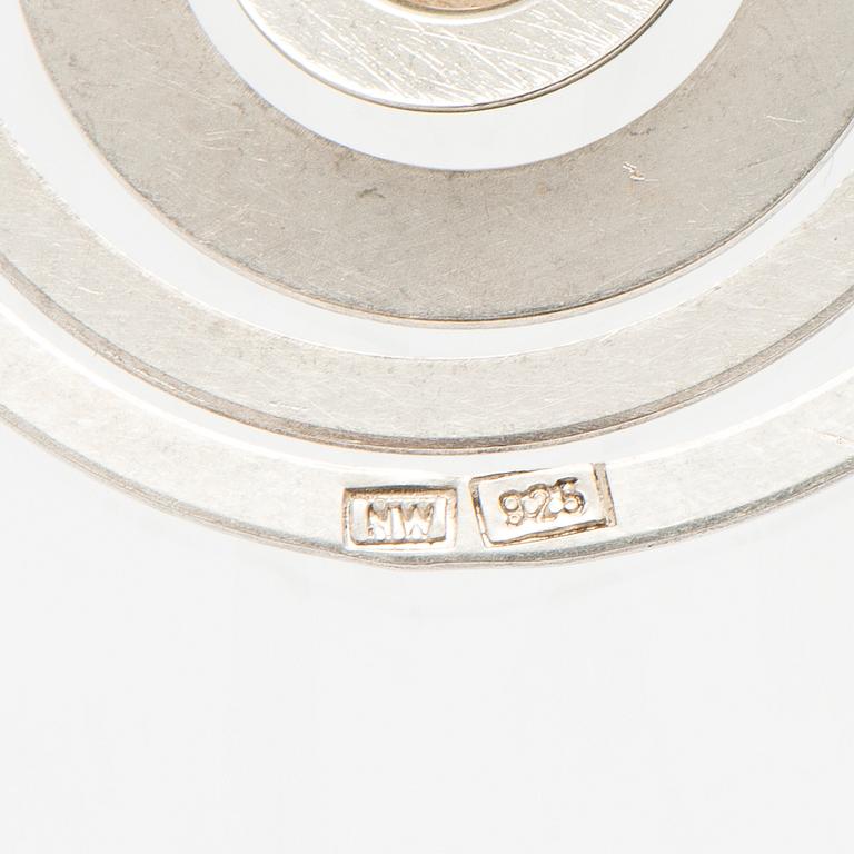 TAPIO WIRKKALA, A sterling silver pendant "Silver moon" for Westerback.