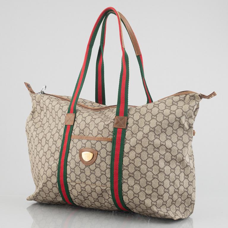 Gucci, weekend bag, "GG plus tote", vintage.