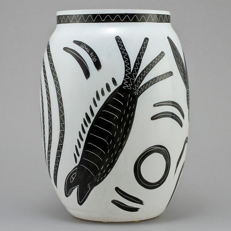 VAS, glas, Ulrica Hydman-Vallien, Kosta Boda, 1900-talets fjärde kvartal.