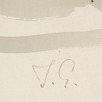 ISAAC GRÜNEWALD, watercolour and gouache on paper, signed IG.