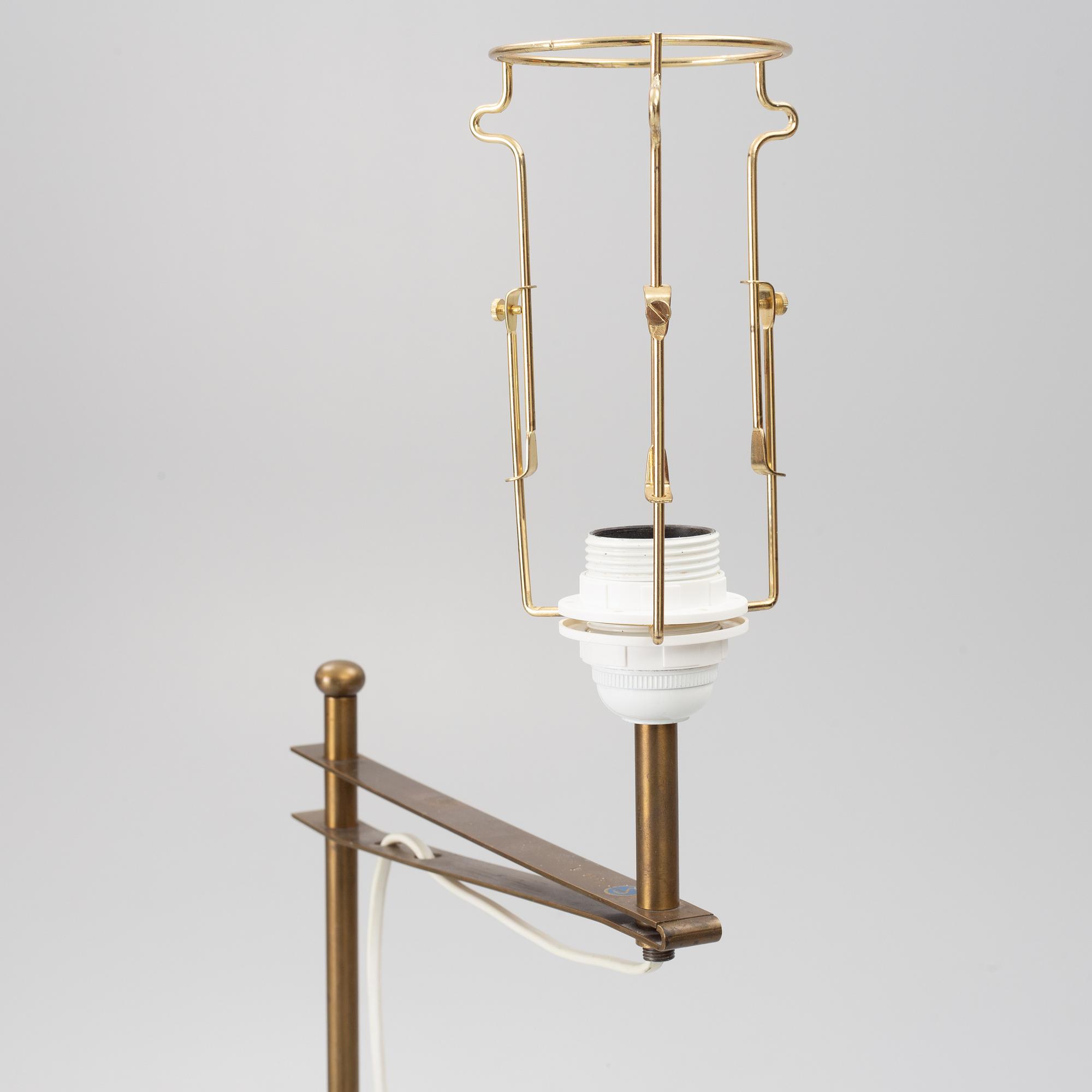 Harald Notini, a floor lamp model 15597, Arvid Böhlmarks Lampfabrik, Stockholm, 1950s.