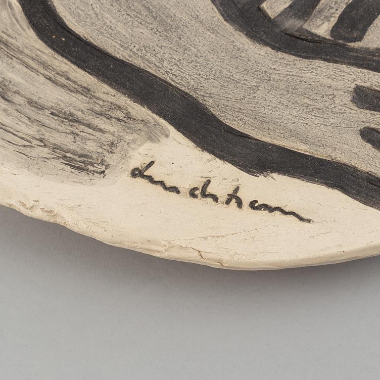 Bengt Lindström, a ceramic dish, signed and numbered BL 4B 3/12.