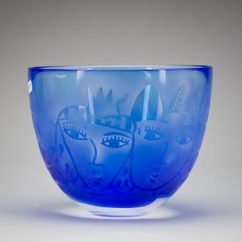 SKÅL, glas, Ulrica Hydman-Vallien, Kosta Boda.