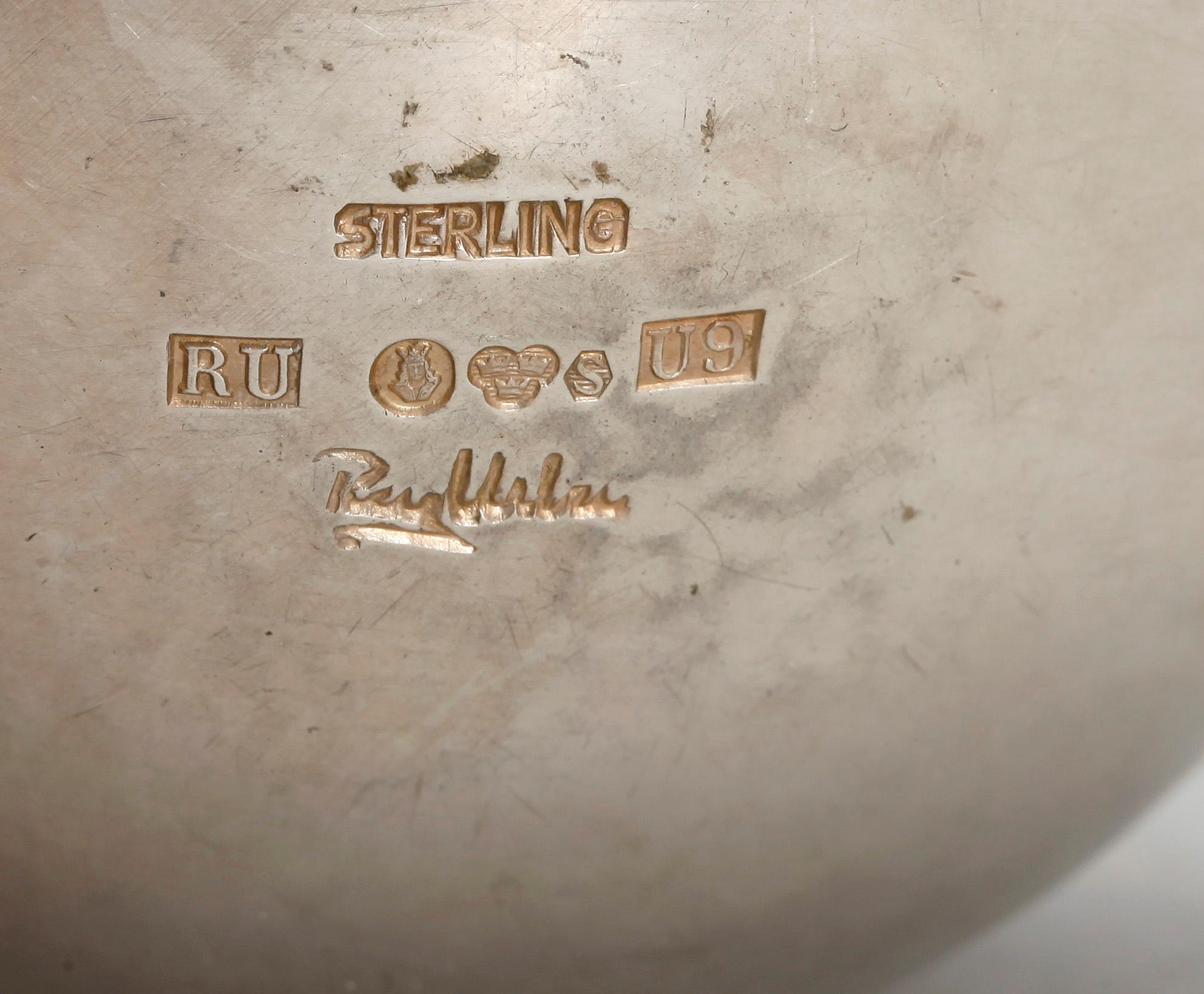 TUMLARE, silver, Rey Urban, Stockholm, 1970. Vikt ca 127 gram.