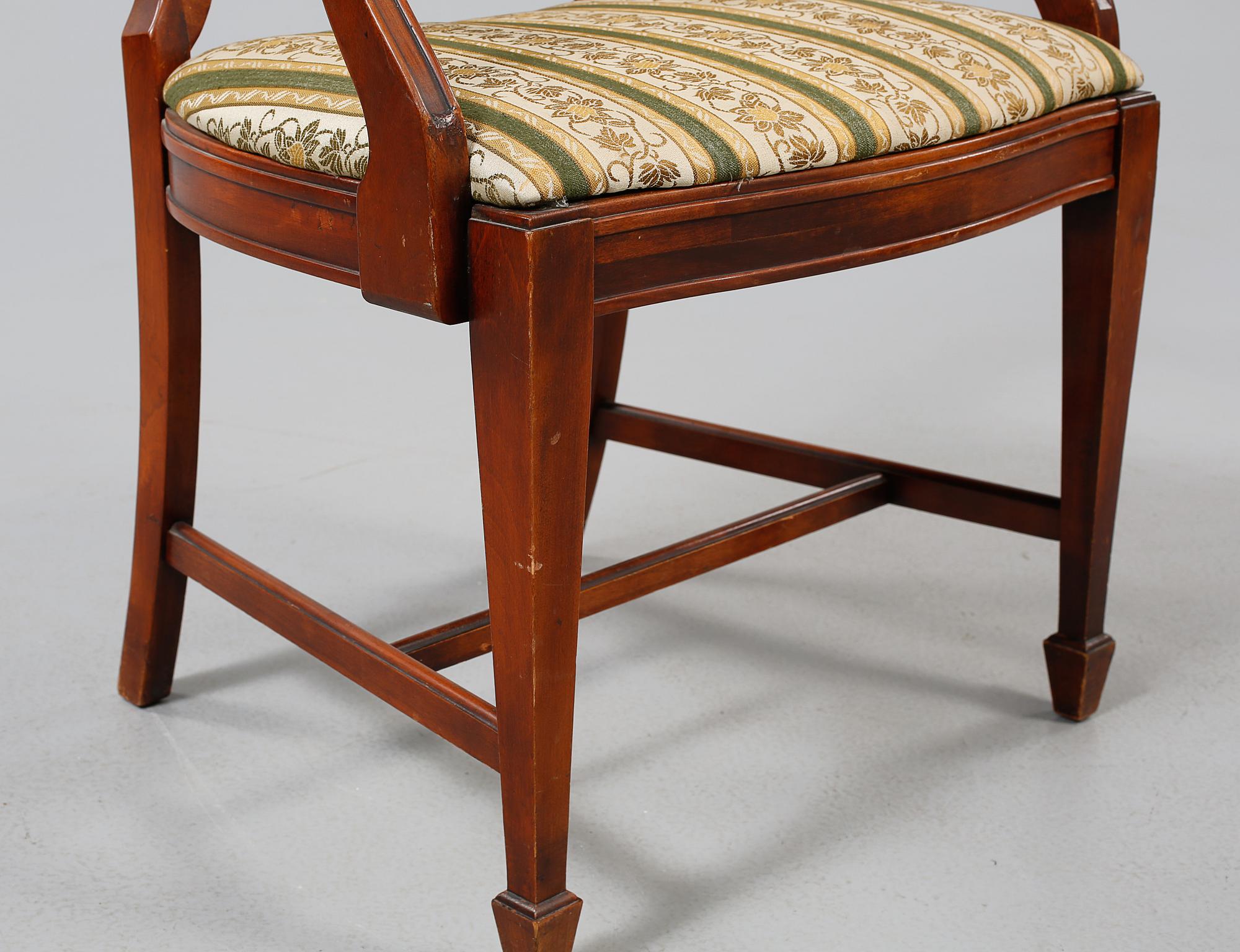 STOLAR, 6 st, engelsk stil, 1900-talets mitt.