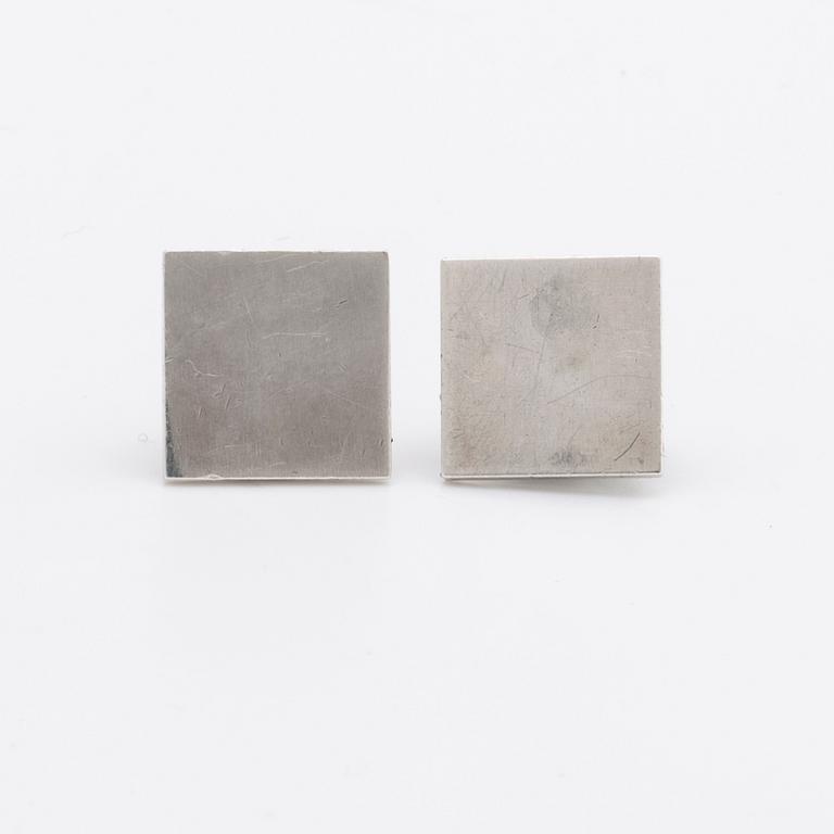 WIWEN NILSSON EARRINGS sterling silver, Lund 1957.