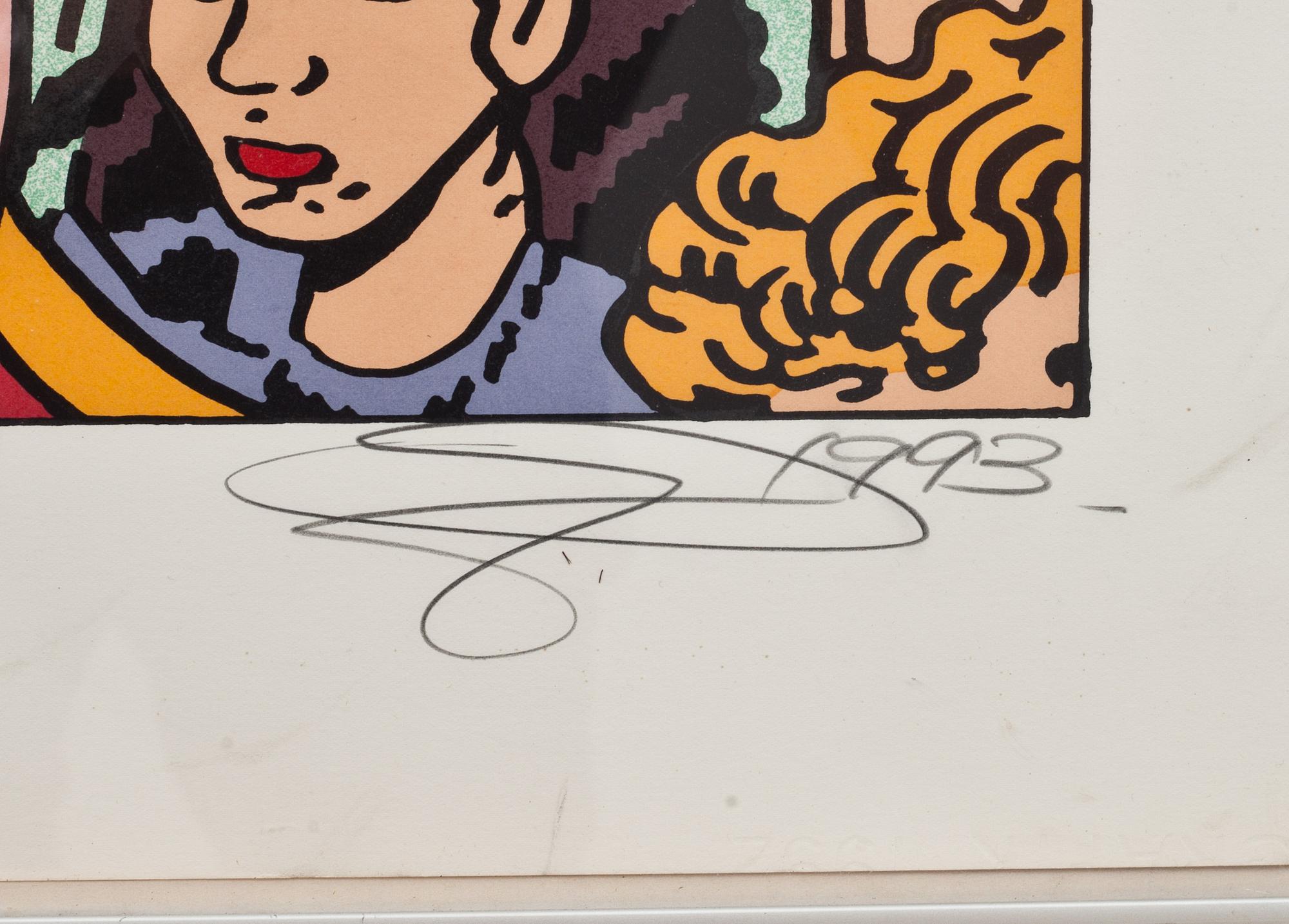 GUDMUNDUR ERRÓ, färglitografi, signerad och daterad 1993. 21/285.