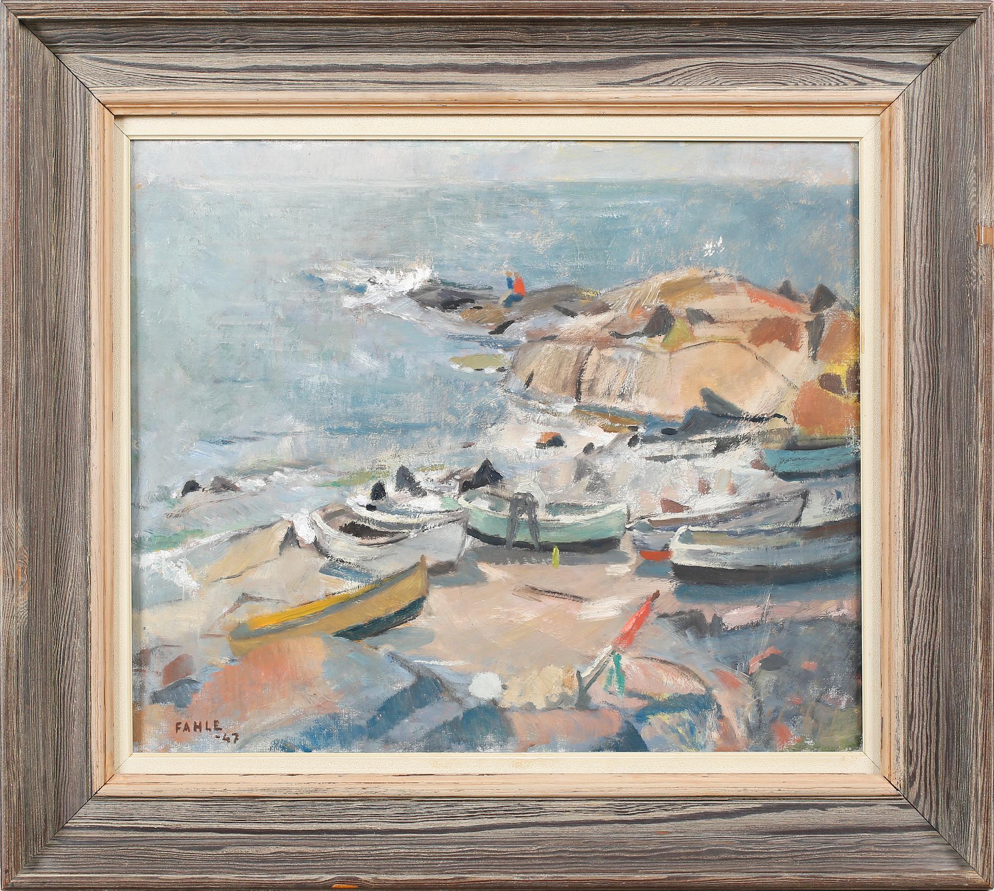 GUSTAF ADOLF FAHLE, oil on canvas, signed and dated -47.