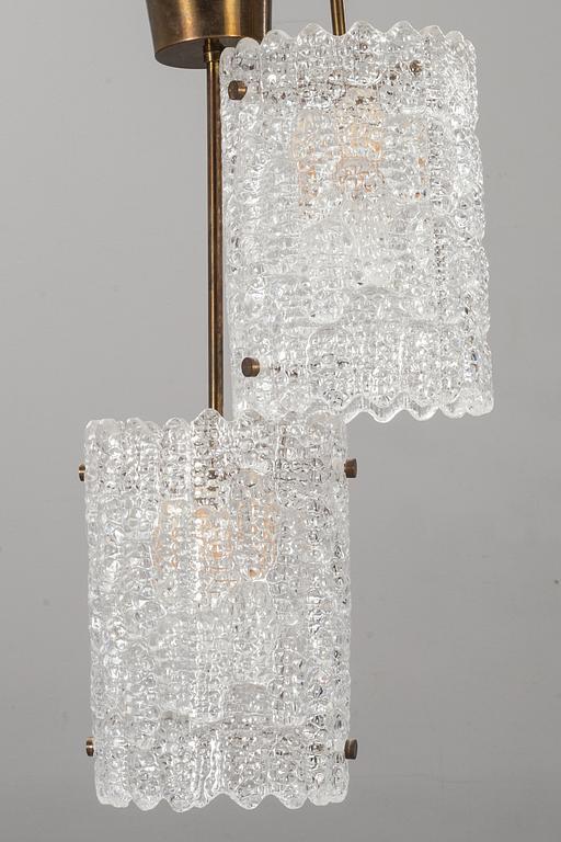 TAKLAMPOR, 2 st.  "RD1322", Carl Fagerlund, Orrefors, 1960-tal.