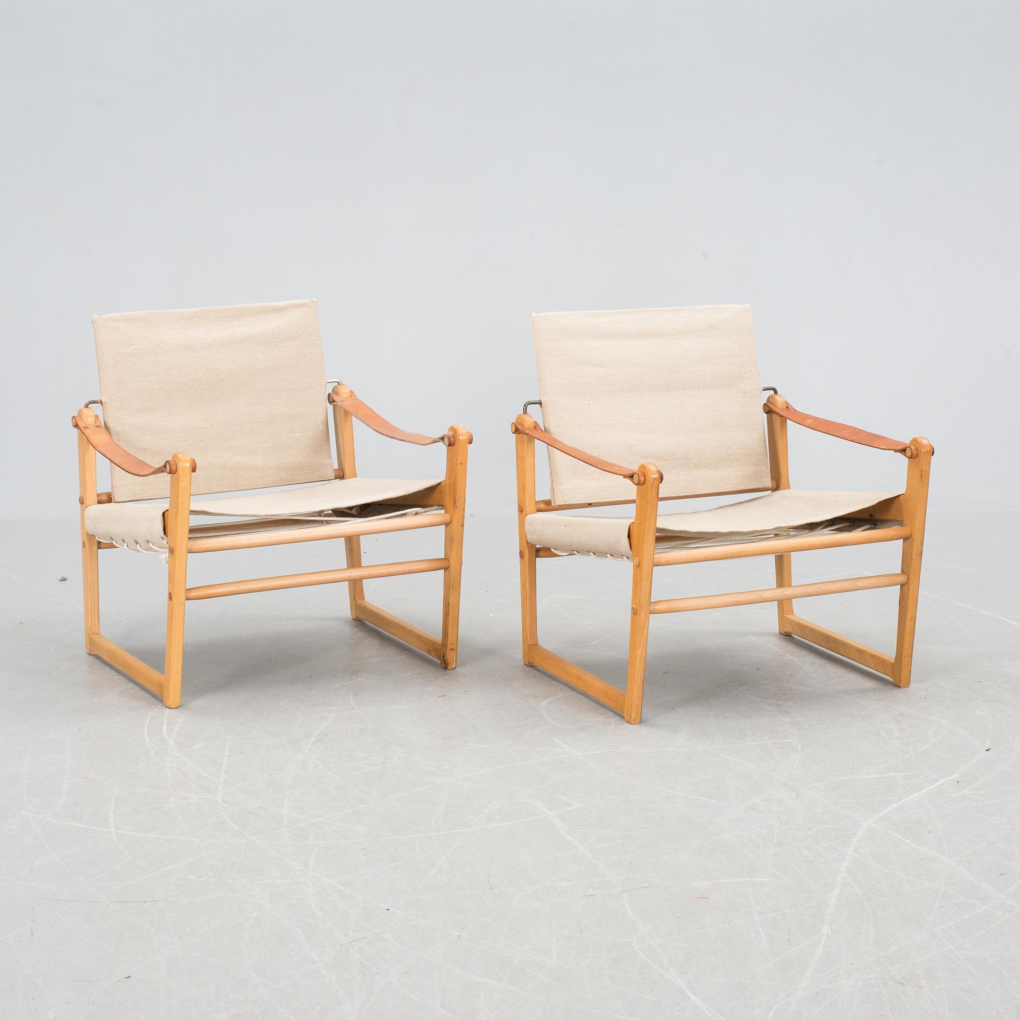 KARMSTOLAR, ett par, "Cikada", Bengt Ruda för IKEA, 1960/70-tal.