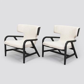 Antonio Citterio, fåtöljer, ett par "Fulgens", Maxalto, Italien.