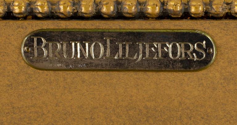 BRUNO LILJEFORS, olja på duk. Intygad a tergo ur Fru Signe Liljefors samling.