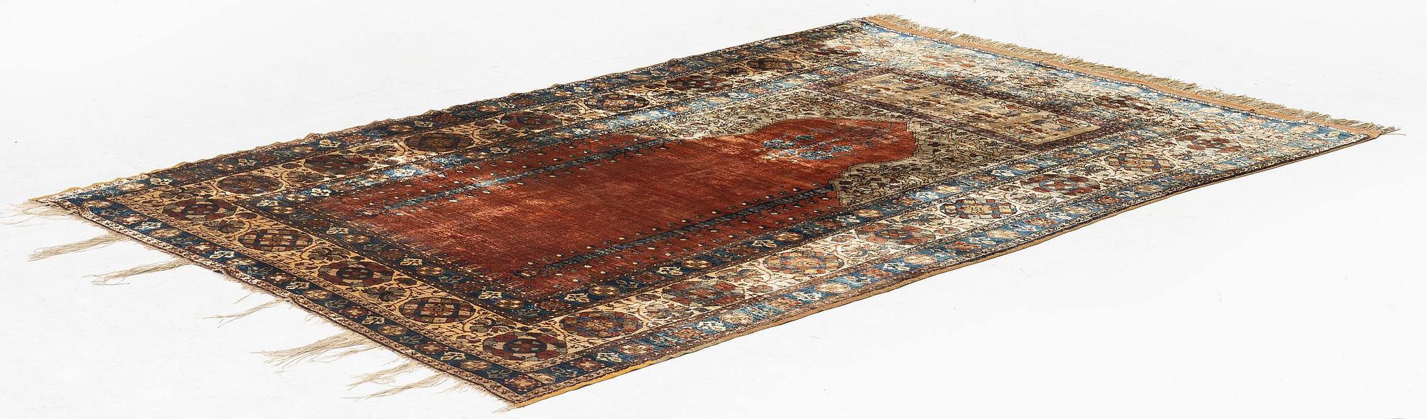An antique Sivas prayer rug, central Anatolia, c. 189 x 125 cm.
