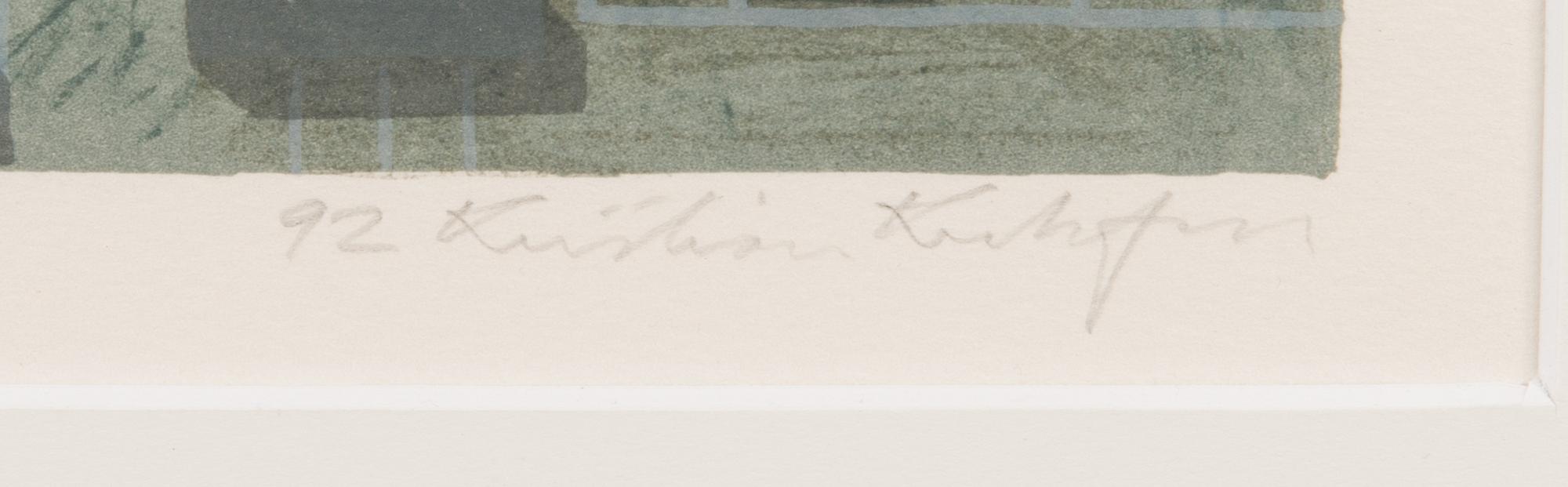 KRISTIAN KROKFORS, lithograph, signed and dated -92, numbered 47/50.