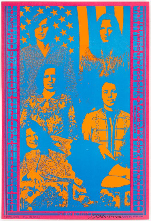 VICTOR MOSCOSO, poster, offset in colours, 1967, signed.