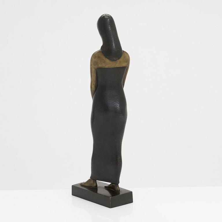 Simon Moselsio, veistos, pronssi, signeerattu ja päivätty 1919.