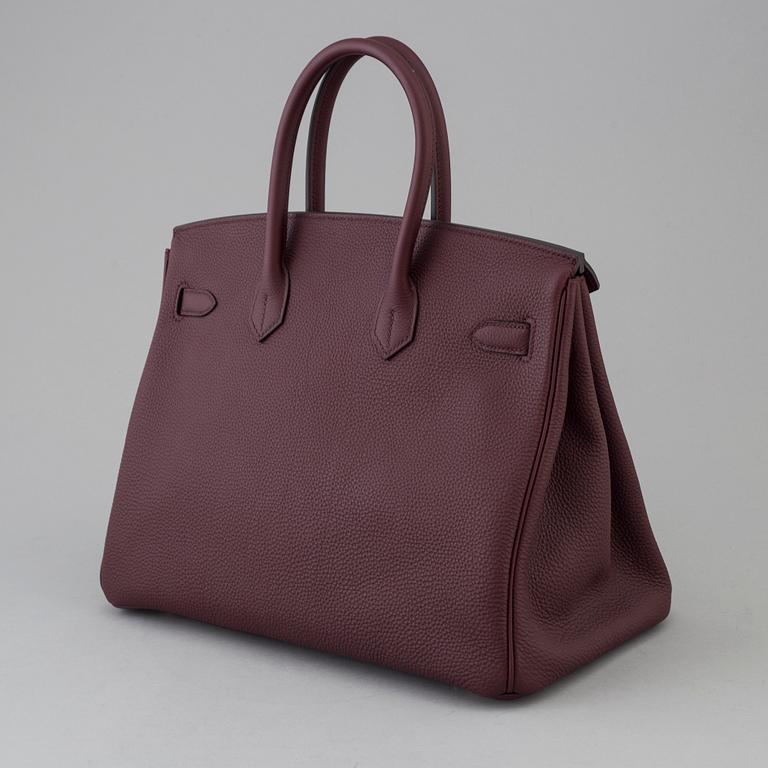 HERMÈS, Birkin 35 Bordeaux, 2017.