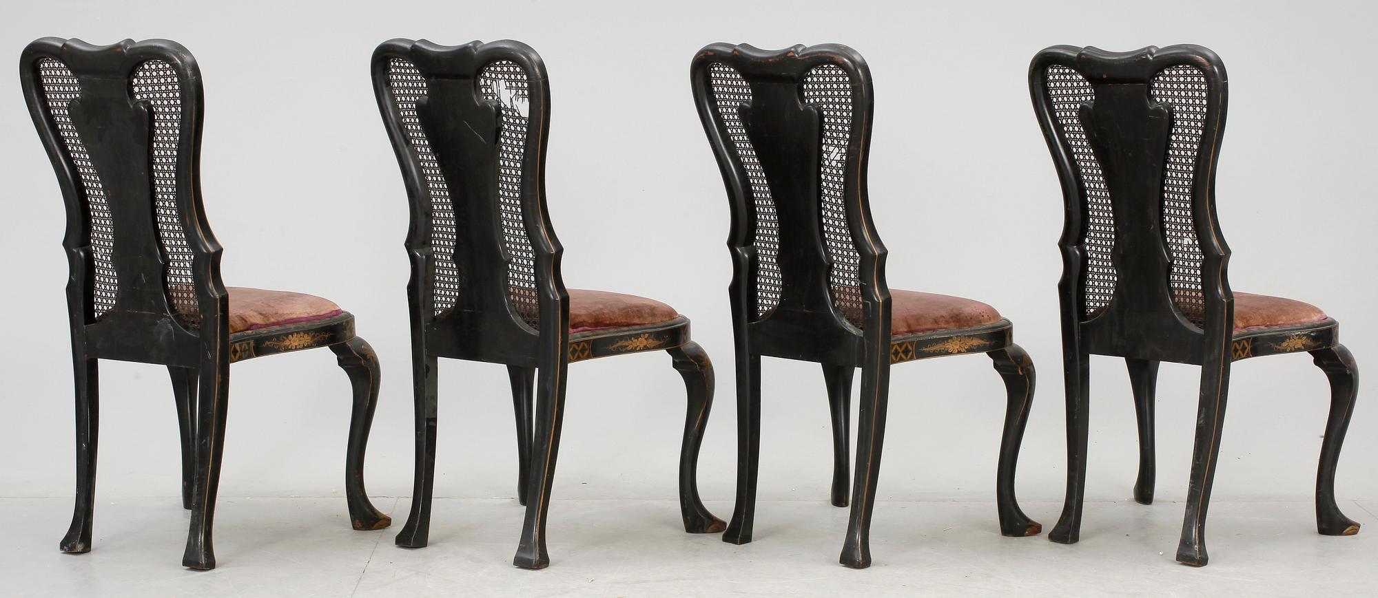 STOLAR, 4st, Queen Anne-stil, 1900-talets mitt.