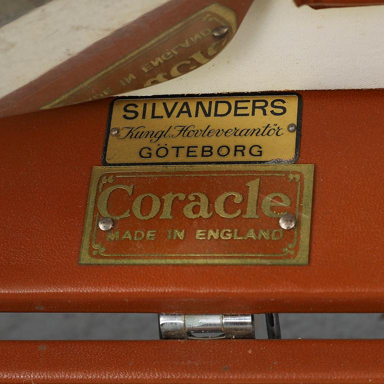 A pic-nic case, Silvanders Kunglig Hovleverantör, Göteborg. Coracle, made in England, 20th Century.