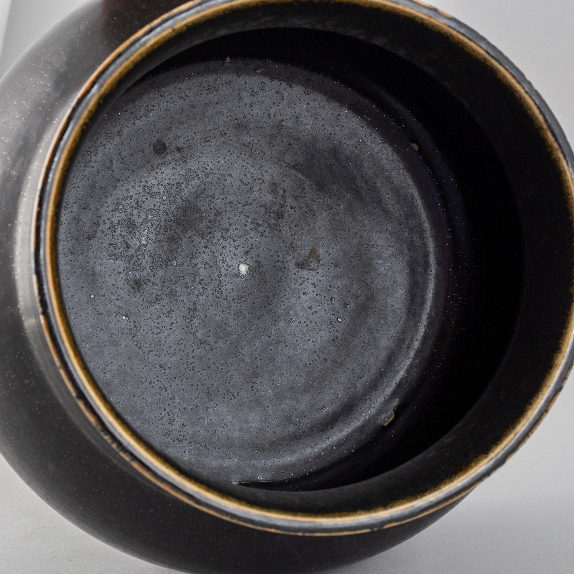 CARL-HARRY STÅLHANE, a largeunique stoneware vase, Rörstrand, Sweden 1950-60's.