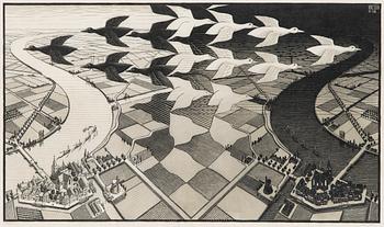 Maurits Cornelis Escher, 'Day and Night'.