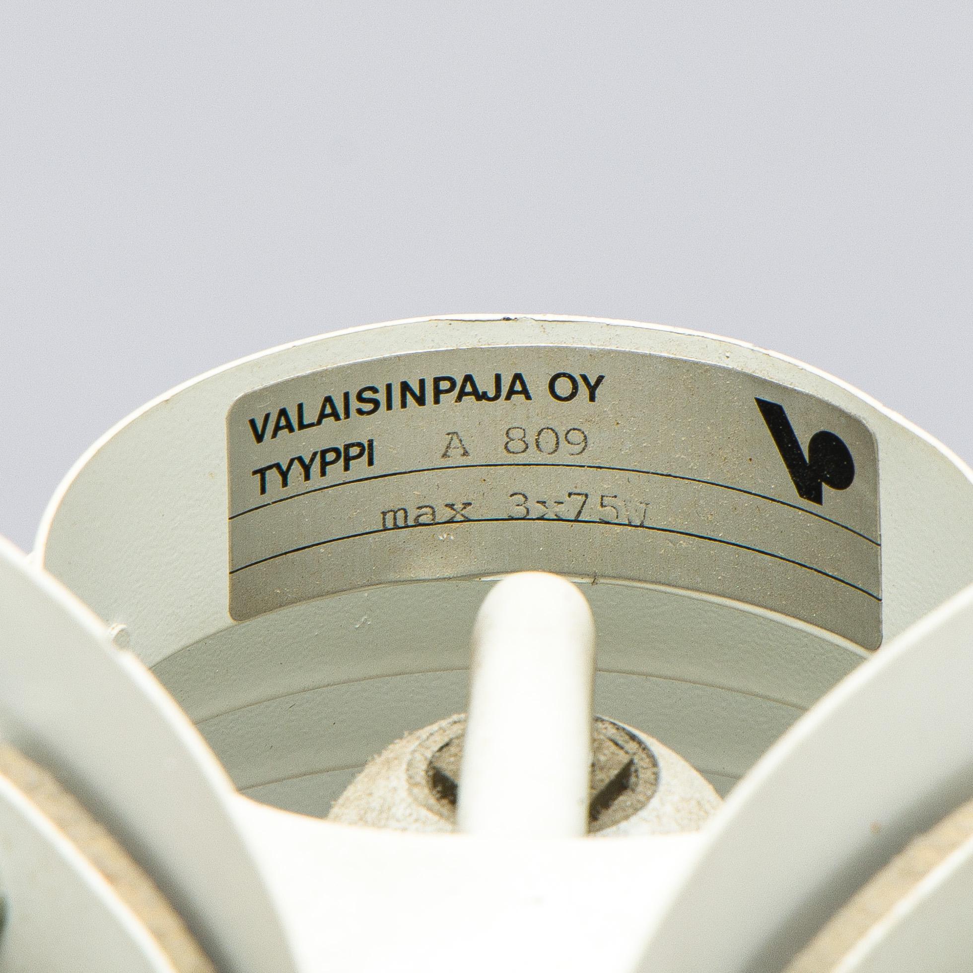 Alvar Aalto, a late 20th century 'A809' floorlamp for Valaisinpaja.