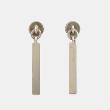 Wiwen Nilsson, örhängen, silver, stavar. Lund 1959.