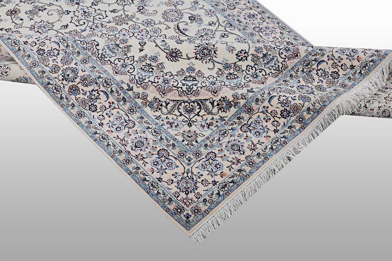Matta, Nain, part silk, 6 Laa, ca 250 x 160 cm.
