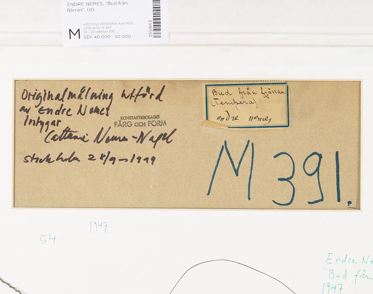 Endre Nemes, "Bud från fjärran" (Message from a distant).