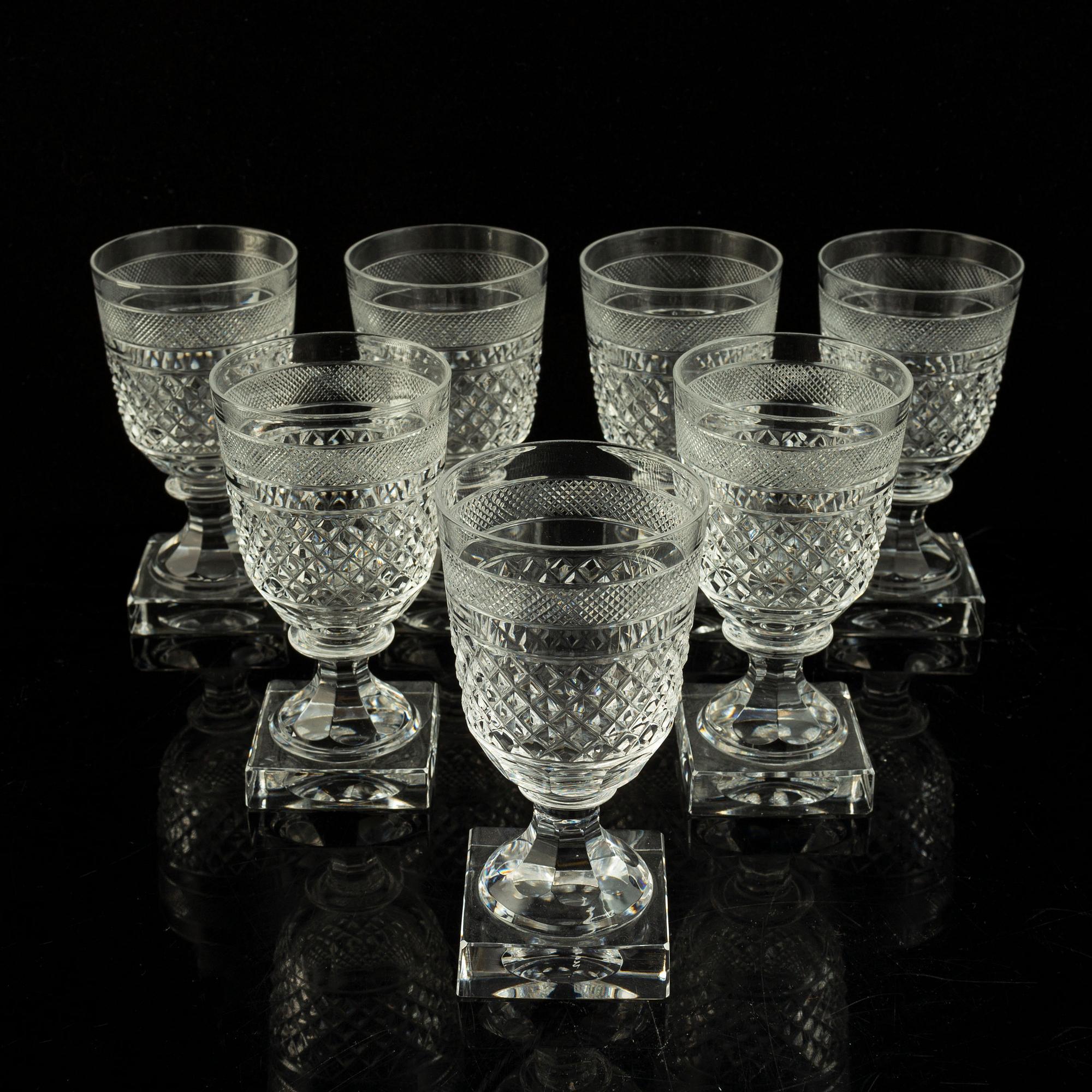 22 'Kent' glasses, Kosta.