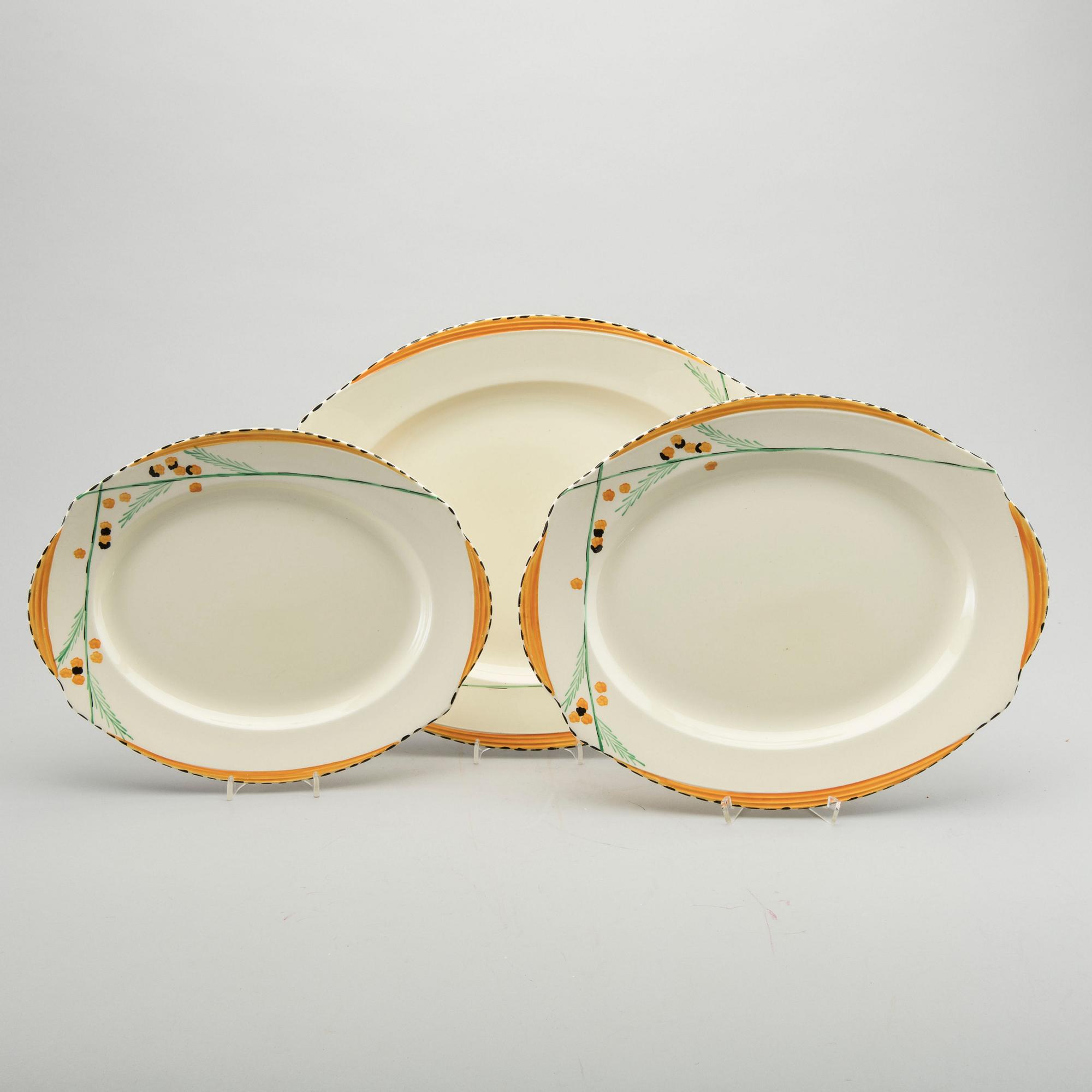 A 45+ 8 pcs Burleigh art deco dinner service.