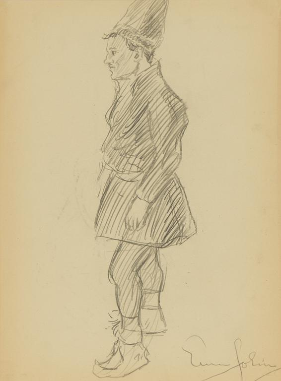 Einar Jolin, Stående same, Yngre gosse a tergo.