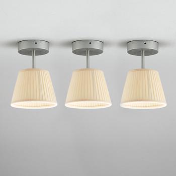 PHILIPPE STARCK, three 'Romeo Babe Soft C1' ceiling lights from Flos, Italy.