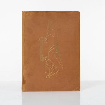 Gösta Adrian-Nilsson, book, "Gösta Adrian-Nilsson" by Nils Lindgren, with original drawing by GAN.