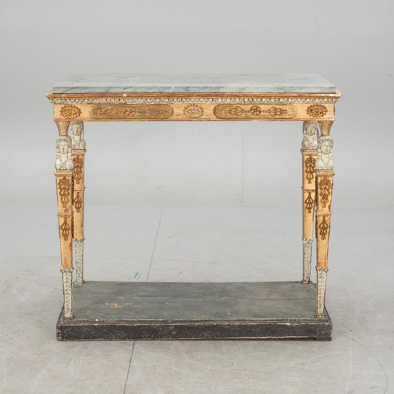 KONSOLBORD. Sengustavianskt stockholmsarbete, omkring år 1800.