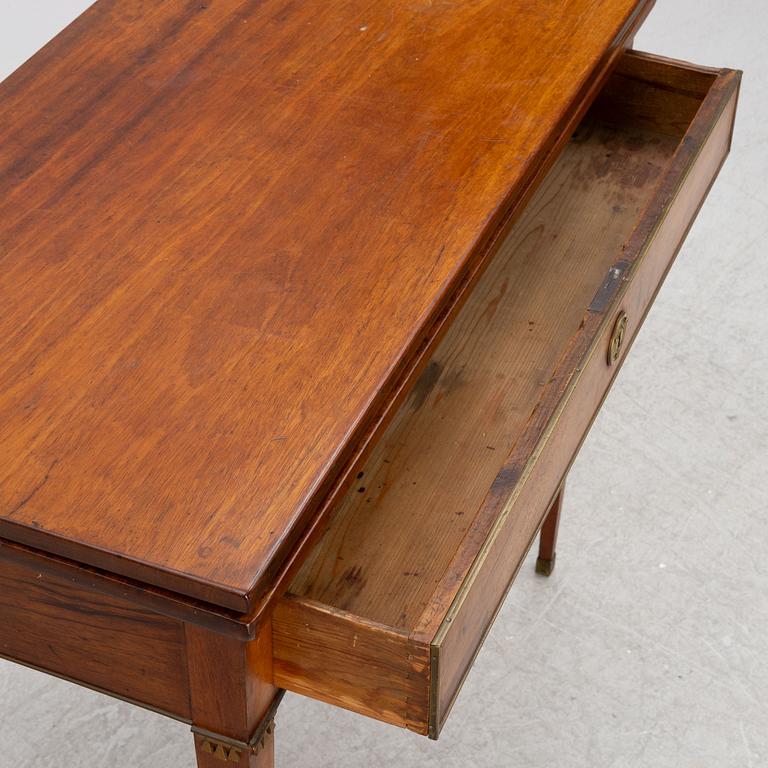A late Gustavian games table, circa 1800.