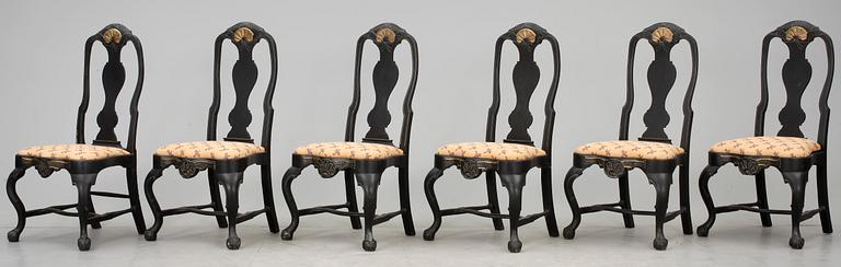 STOLAR, 1+5, senbarock samt senbarockstil, 1700-tal respektive 1900-talets början.
