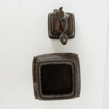 Incense burner China 18th/19th century bronze.