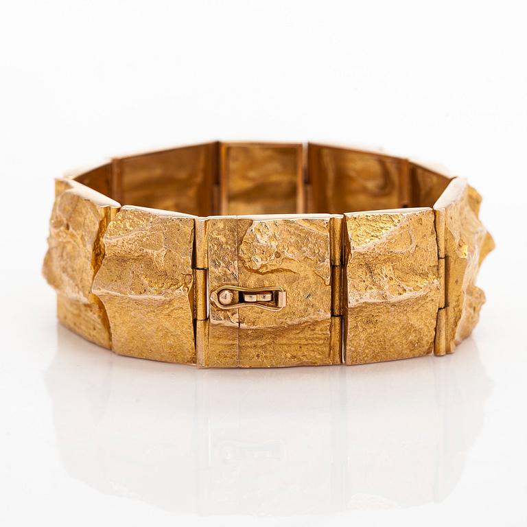 Björn Weckström, armband, "Gyllene Ström", 14K guld, Lapponia 1971.