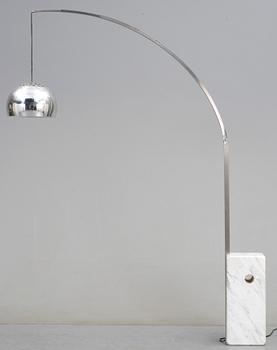 GOLVLAMPA, "Arco", Achille och Pier Castiglioni, Flos, Italien, formgiven 1962.